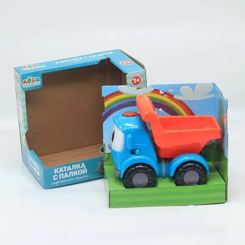 Color: WHITE - Russian pickup truck Lio with 8 Russian songs farmer's cart  pullback car mode sliding toy children's holiday gift