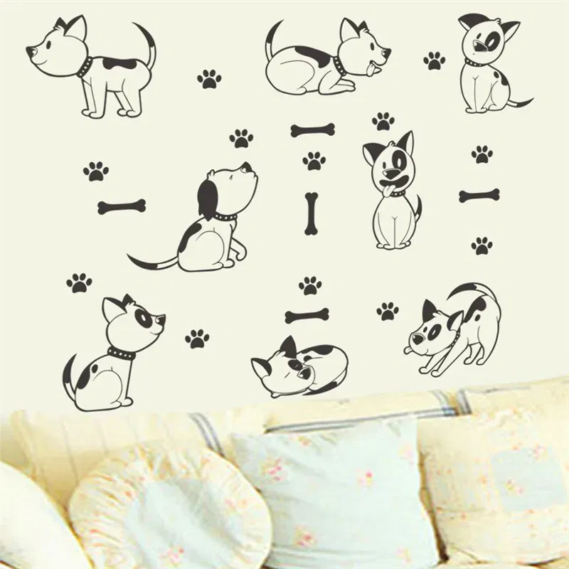 Color: Navy Blue - Funny Animals Bird Swinging Wall Stickers Kids Room Decoration Diy Cartoon Monkey Giraffe Lion Mural Art Pvc Posters Home Decals