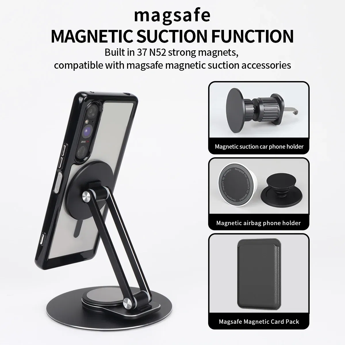 Color: GRAY, Material: aluminum - Magnetic Luxury Matte Translucent Armor Shockproof Case For Sony Xperia 1V Sony Xperia 1VI For Magsafe Wireless Charge Cover