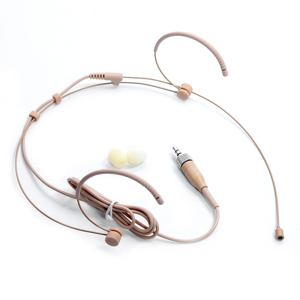 Color: Brown, Ships From: CHINA - Professional Omnidirectional Mic With Hidden Ear Hooks ?¦4.0 Mm 18mv/Pa 100~20KHz 1K?© ?±30% Beige Music Instruments Accessories