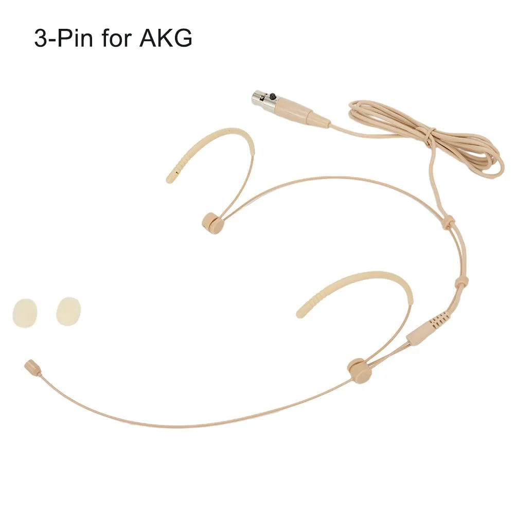 Color: Brown, Ships From: CHINA - Professional Omnidirectional Mic With Hidden Ear Hooks ?¦4.0 Mm 18mv/Pa 100~20KHz 1K?© ?±30% Beige Music Instruments Accessories