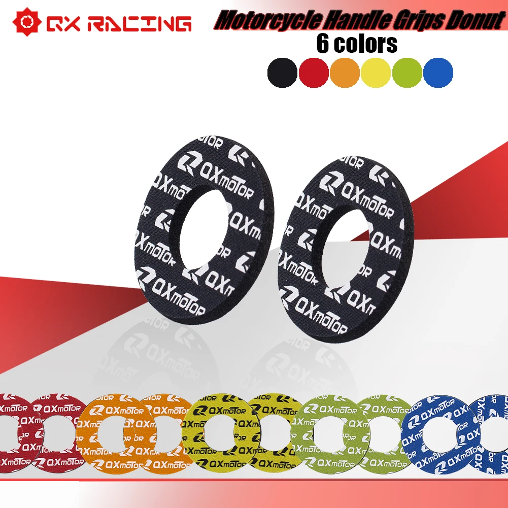 Color: MULTI - Motorcycle Handle Grips Donut For KTM HONDA KAWASAKI YAMAHA CRF YZ RM KLX Any Dirt Pit Bike Motocross Enduro Handlebar Grip