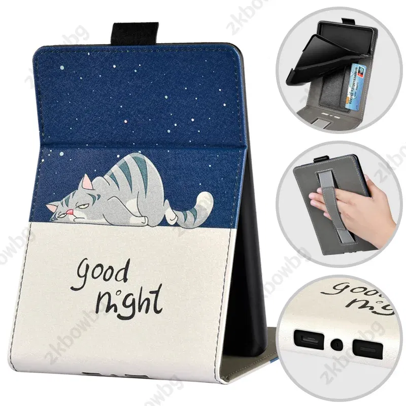 Color: Yellow, Size: Fifteen - Cute Smart Case for 6.8' 6'' Kindle Paperwhite Signature 11th Generation Edition 12th 2024 7'' 7th 10th 6th M2L4EK RS23CV Cover