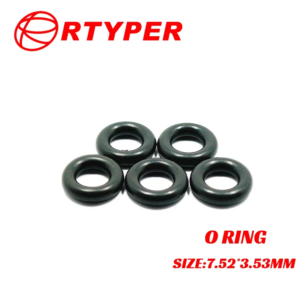 Color: Red - 100pieces Universal Rubber Orings 7.52*3.53 21018 For Bosch 1280210796 Audi A4 S4 BMW