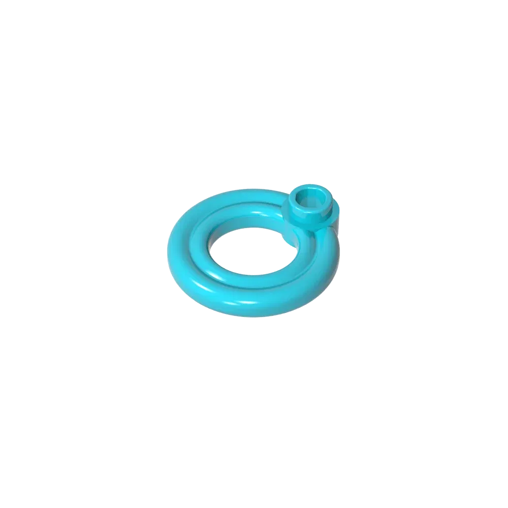 Color: Brown - Gobricks GDS-2052 Equipment Flotation Ring [Life Preserver] compatible with lego 30340 Assembles Building Blocks children's toys