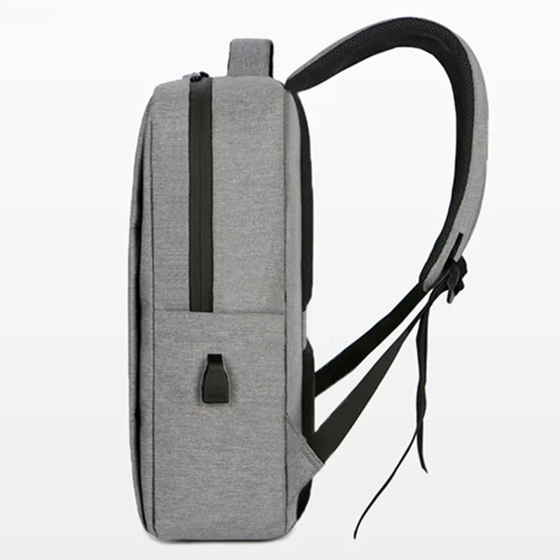 Color: GRAY - 2024 New Leisure Outdoor Sports Backpack Fashion Business Travel 15.6inch Laptop Backpack Waterproof Anti-theft Student Backpack