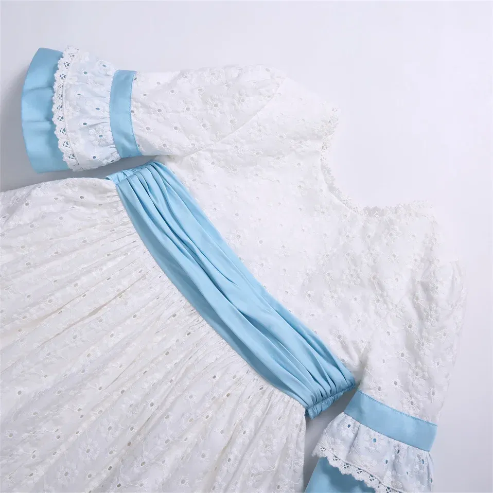 Color: green, Kid Size: 5 - Pettigirl New Summer Casual White Dresses for Girls Kids Childrens Sister Brother Matching Outfits Sizes 2345681012 Years