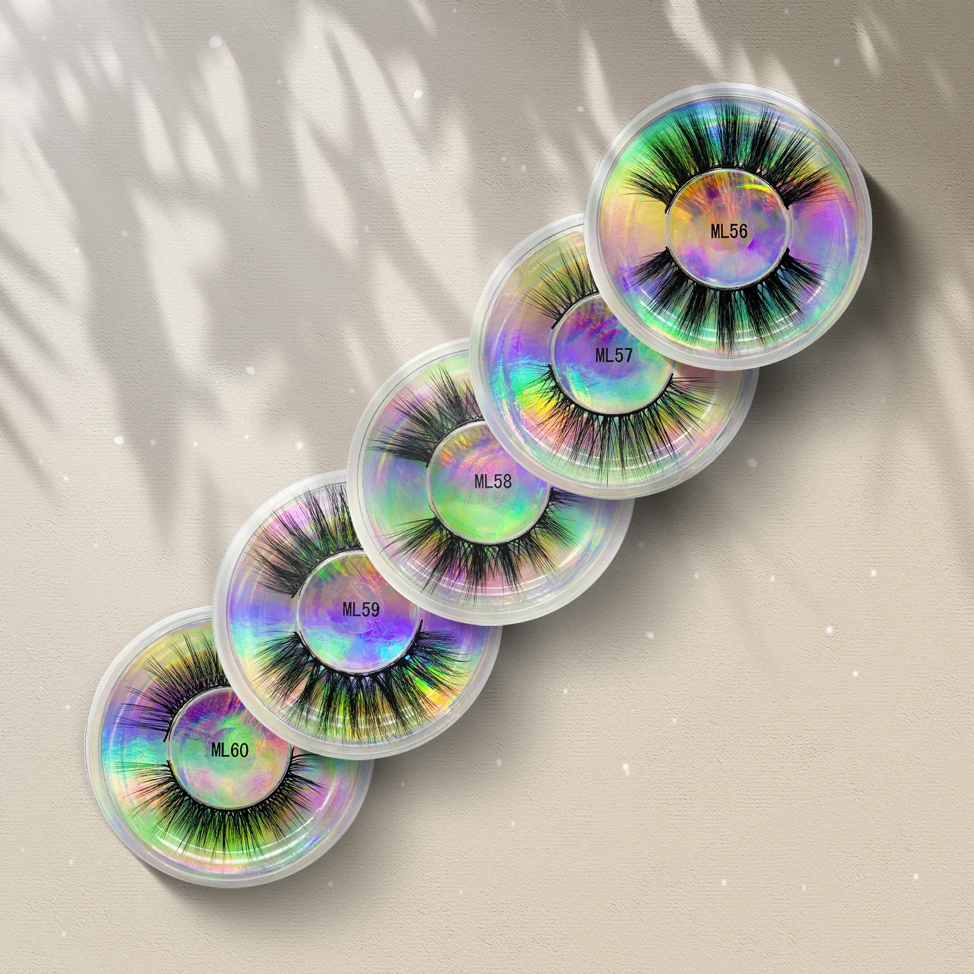 Color: Warm Yellow, Ships From: United States - Fake Eyelashes Wholesale Fluffy False Eyelashes Makeup Eyelash Extension Accessoires Faux Mink Lashes maquiagem