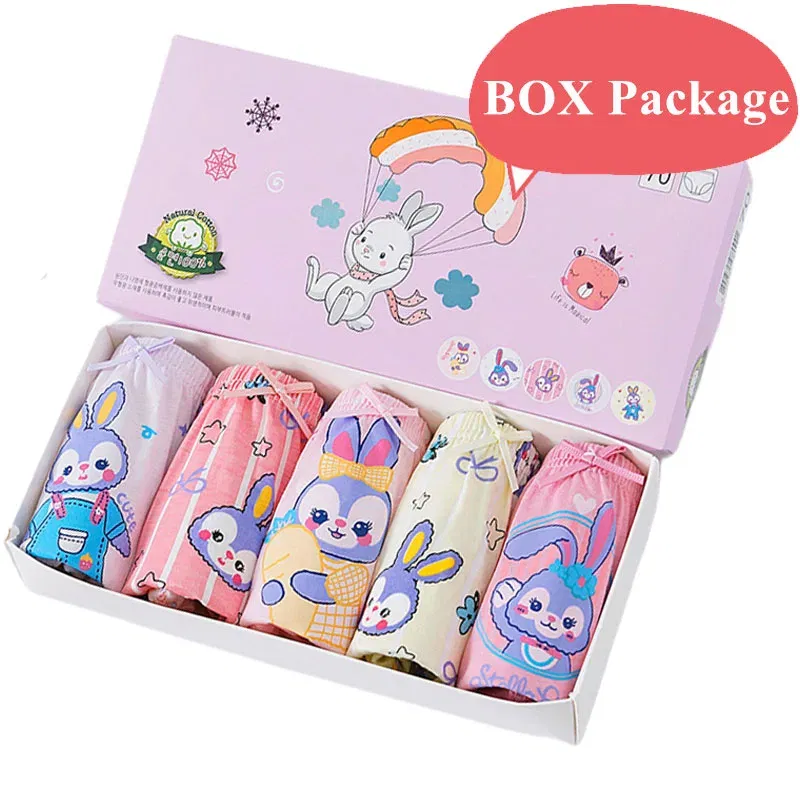 Color: Pink, Kid Size: 5 - 5 Pack Girls Cotton Briefs With Exquisite Box, Queen Elsa Kids Soft Girls Panties, Princess Cartoon Children's Underpants 2-14T