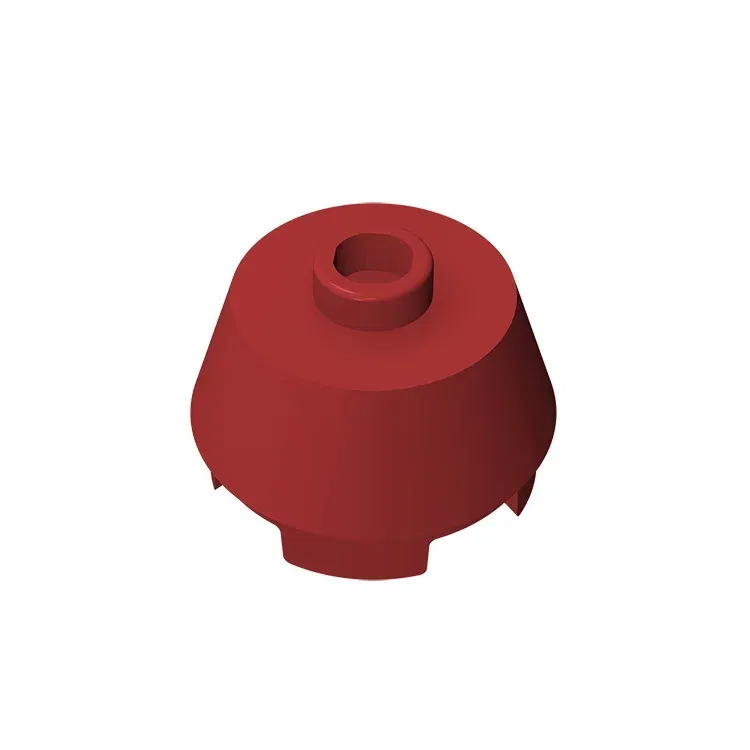 Color: Brown - Gobricks GDS-946  Cone 2 x 2 Truncated compatible with lego 98100 pieces of children's DIY Educational Building Blocks Technical