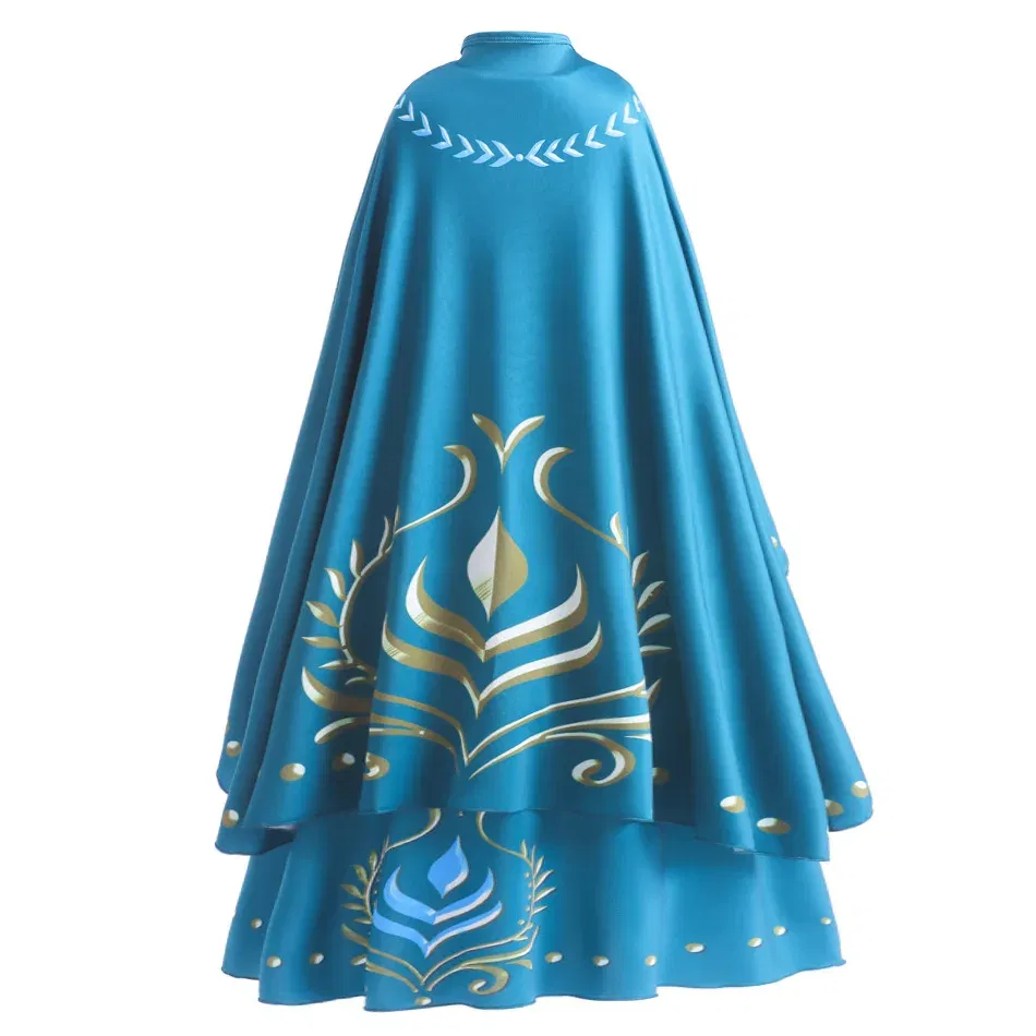 Kid Size: 9, Color: Yellow - Disney Frozen Anna Elsa Girls Princess Dresses Mesh Sequin Dress Kids Cosplay Snow Queen Costumes Carnival Birthday Party Gowns