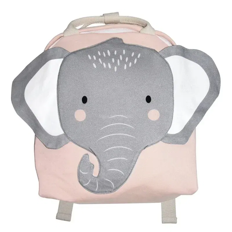Color: Beige - Children Backpack Toddler Kids School Backpack for Baby Kids Cute School Bag Boy Girl Light Bag Rabbit Butterfly Lion Bag