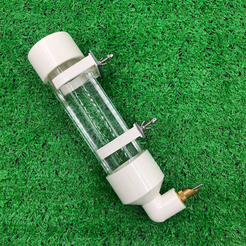 Color: WHITE, Size: M - Parakeet Bird Feeder Pet Cage Hanging Automatic Food Bowl Drinking Water Dispenser for Parrot Budgies Cockatiel