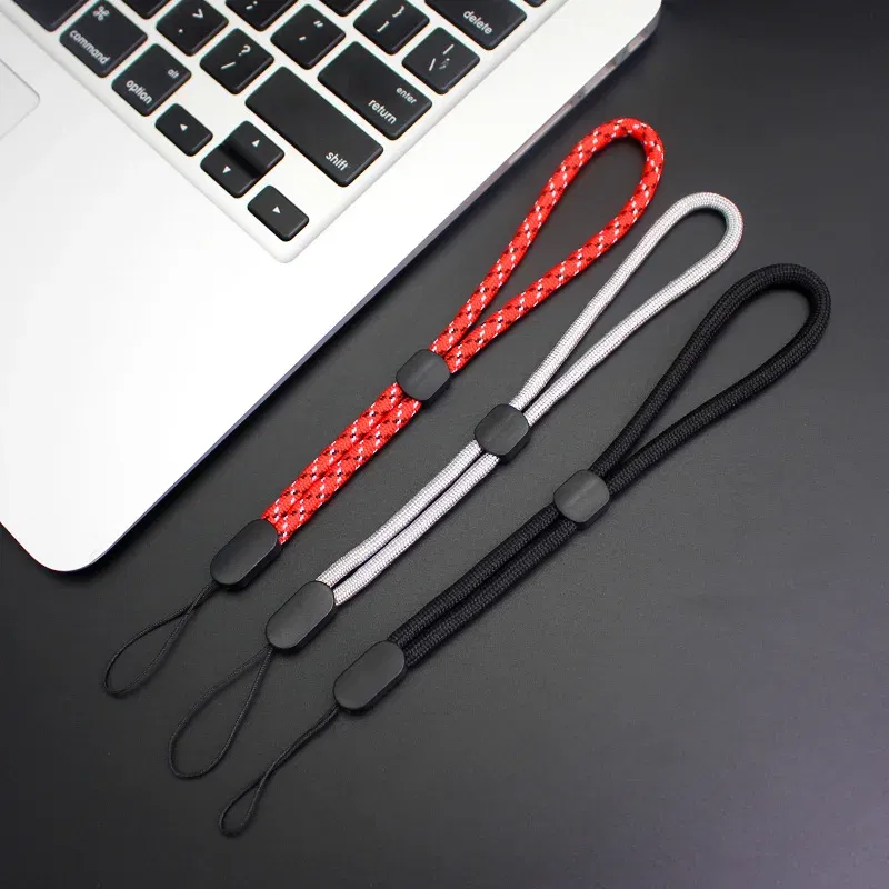 Color: Blue / Green - Adjustable Hand Wrist Lanyard Strap String for Mobile Phone Keys Keychains USB Flash Drives U Disk Camera Anti-lost Lanyard