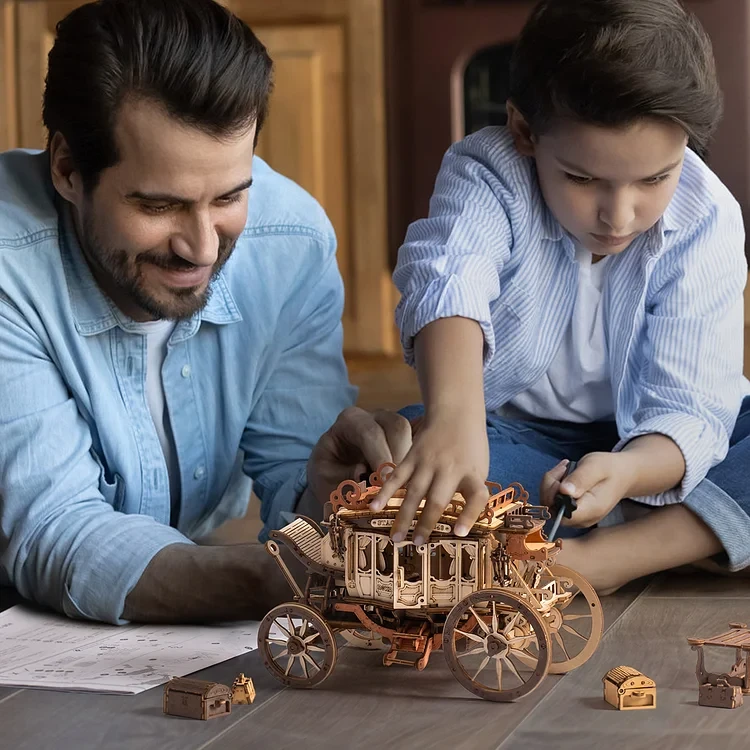 Mechanical Music Box 3D Wooden Puzzle