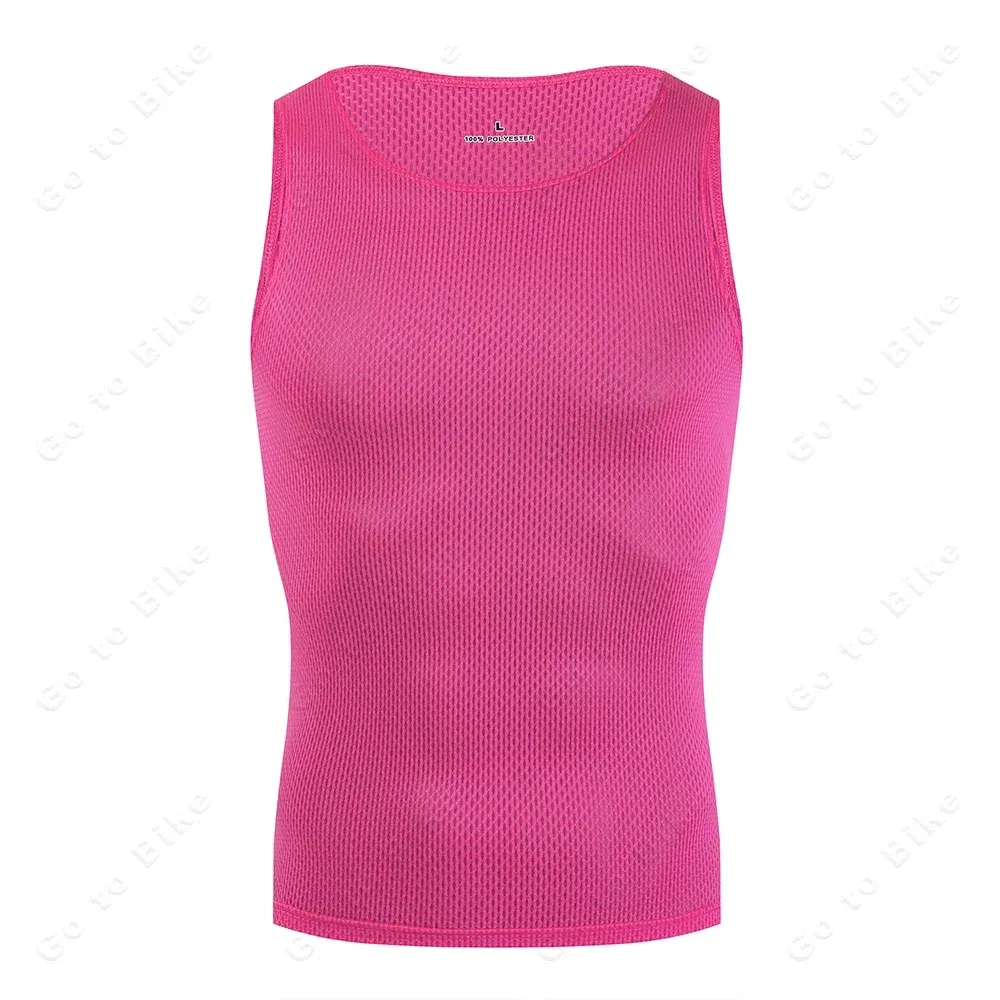 Color: Gold, Size: S - Colorful Cycling Base Layer Cycling Undershirt Quick Dry Underwear Cycling Sleeveless Jersey High Elastici MTB Road Bike Jerseys