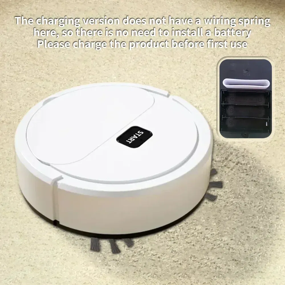 Color: black - Sweeping robot automatic three-in-one wipe mop intelligent silent household lazy sweeper vacuum cleaner