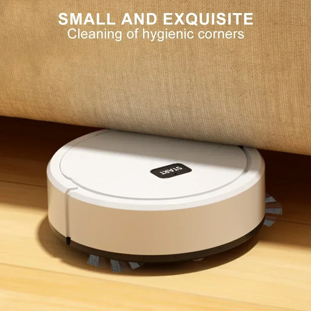 Color: black - Sweeping robot automatic three-in-one wipe mop intelligent silent household lazy sweeper vacuum cleaner
