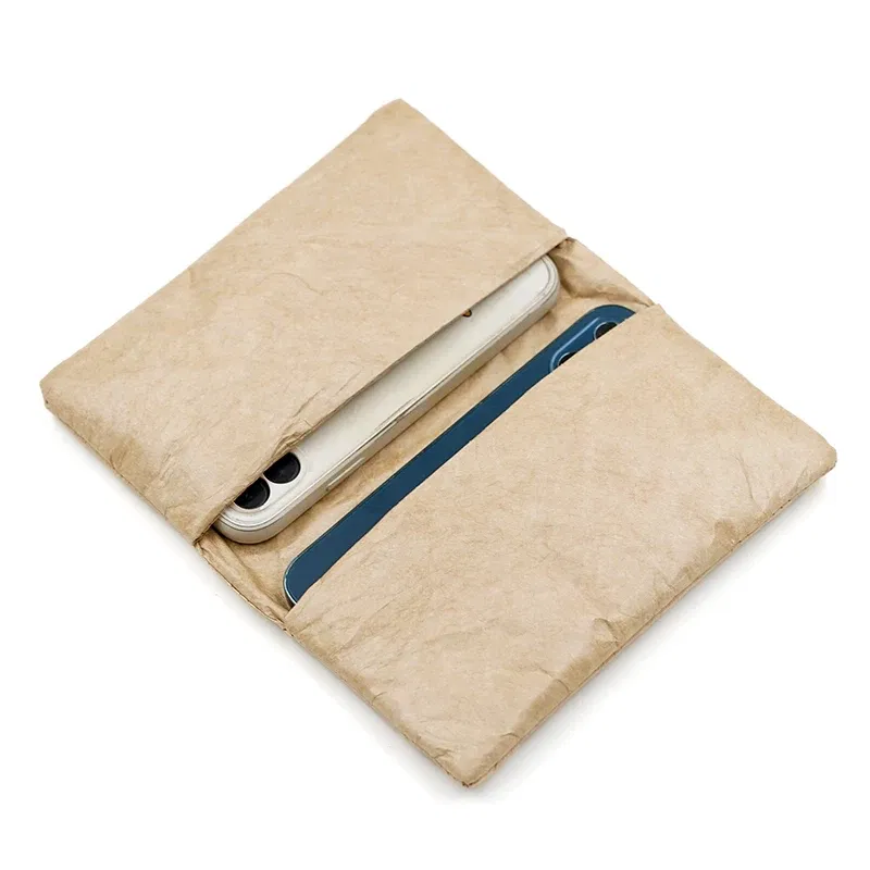 Color: camel, Ships From: CHINA - Universal Tyvek Paper Bag Pocket Wallet Pouch Case For Samsung S22 For iPhone 14 Pro Max  For Huawei P40 iPhone 12 13 Pro Plus