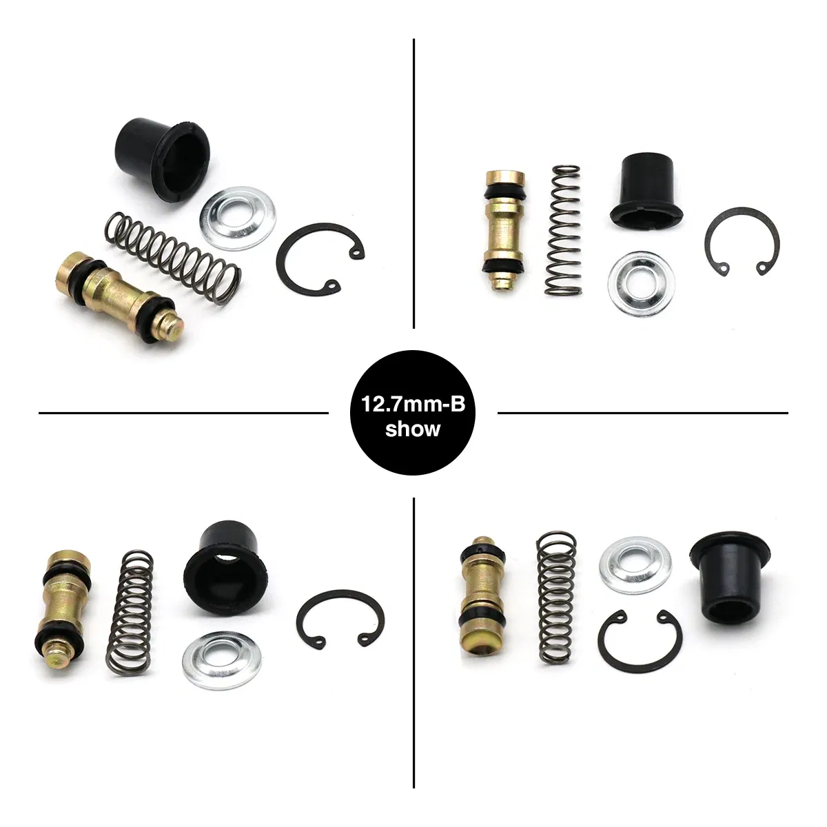 Color: MULTI - Alconstar Motorcycle Clutch Brake Pump Piston Repair Kit 11mm 12.7mm 14mm 16mm  Master Cylinder Piston Rigs Repair Accessorie