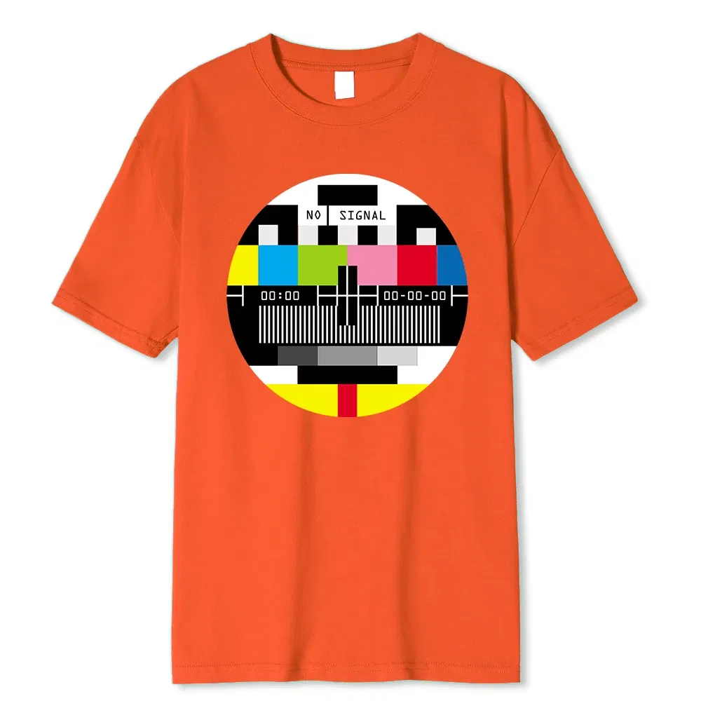 Color: Sky blue, Size: S - No Signal Men Tshirt Hip Hop Style Streetwear Tops & Tees Novelty Geometric Short Sleeve Summer Cotton T Shirt Oversize T-shirts