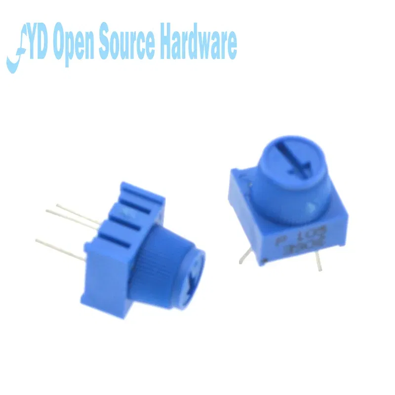 Resistance: 50K Ohm - 3386P-1-103 1k 2k 5k 10k 20k...  0.5W, 1/2W PC Pins Through Hole Trimmer Potentiometer Cermet 1 Turn Top Adjustment 5PCS/LOT