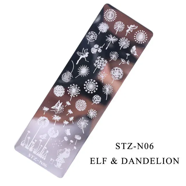 Color: army green - 12Designs Retro Flower Butterfly Nail Art Templates Stamping Plate Snowflake Animal Lace Stamp Templates Plate Image Decor Tools