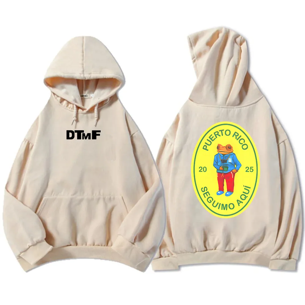 Color: Fuchsia, Size: XXXL - DTMF Deb?­ Tirar Más Fotos 2025 New Album Hoodies Bad Bunny Singer Printing Sweatshirts Men Women Clothing Sudaderas Hombre Male