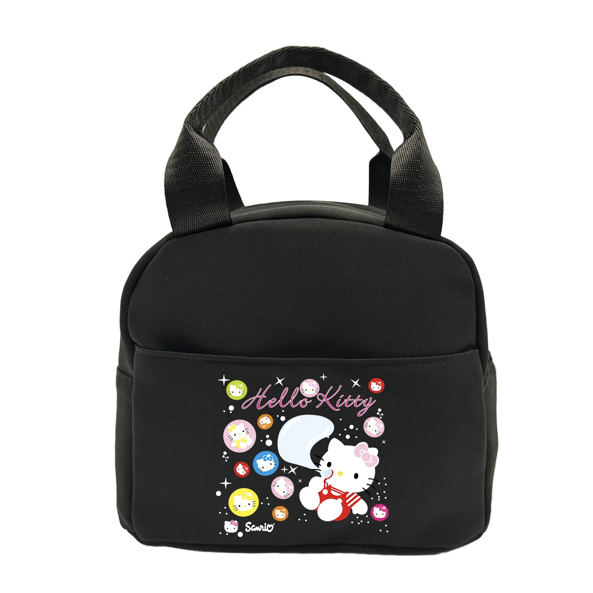 Color: Pink - Hello Kitty Children's Lunch Bag Primary School Lunch Box Bag Children's Best Gift Cartoon Mochila Best Gift for Children