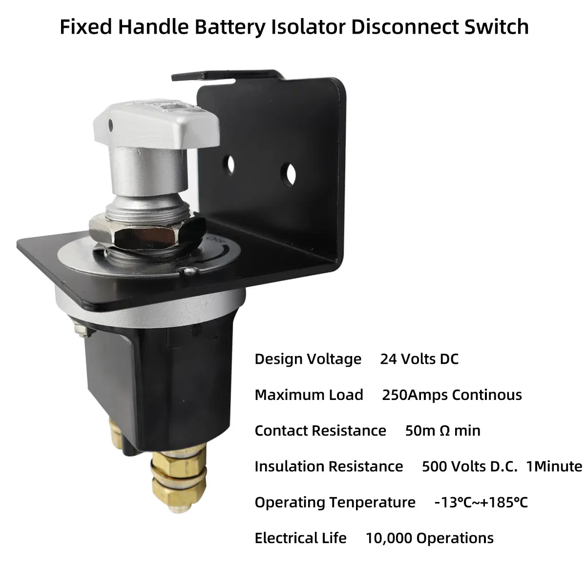 Color: Blue - 1500A Heavy Duty Battery Switch Battery Fixed Handle Isolator with Lock-Out Plate Fits Polarity Negative  for Autos Cars Boat RV