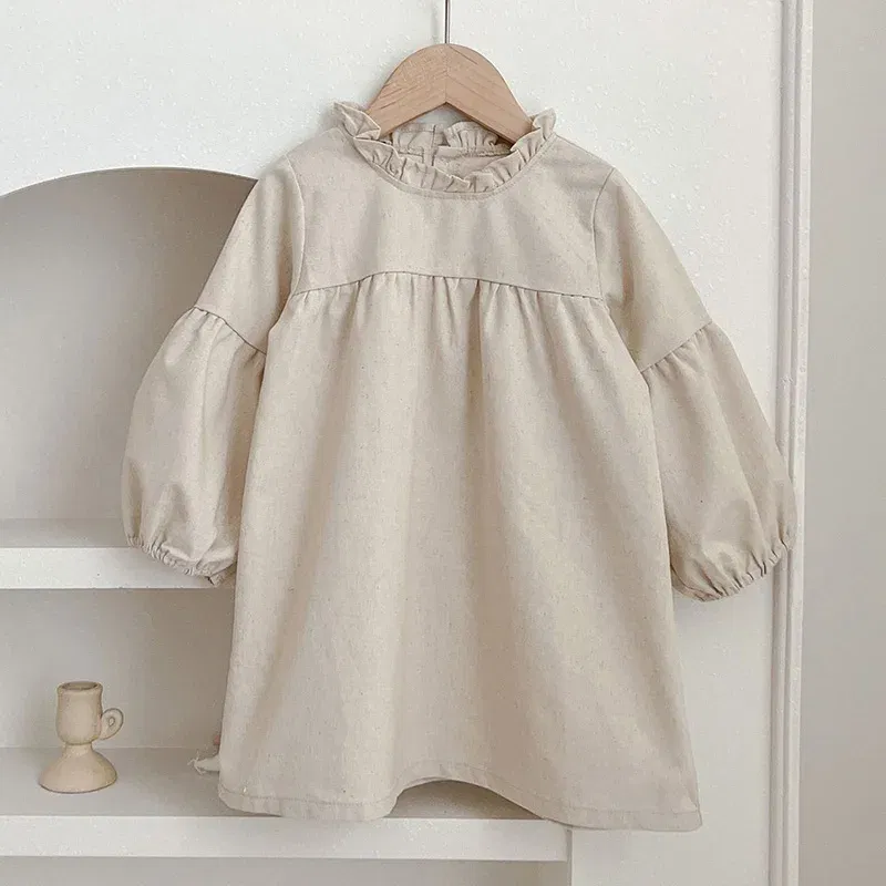Color: Lavender, Kid Size: 3T - Spring Autumn Kids Baby Girls Long Sleeve Sweet Lace Princess Dress New Kids Baby Girls Dress Children Clothes Dress