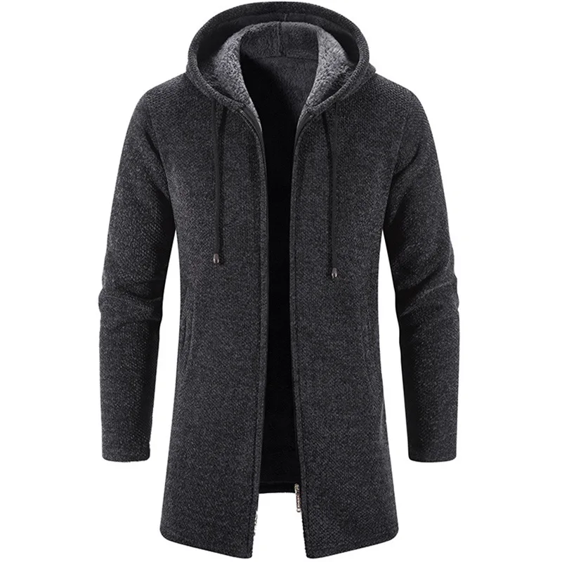 Color: Beige, Size: XXXL - 2025 New Autumn Men's Long Sleeve Sweatshirts for Men with Zipper Hooded Mens Oversize Winter Top Jacket Coat Warm Streetwear