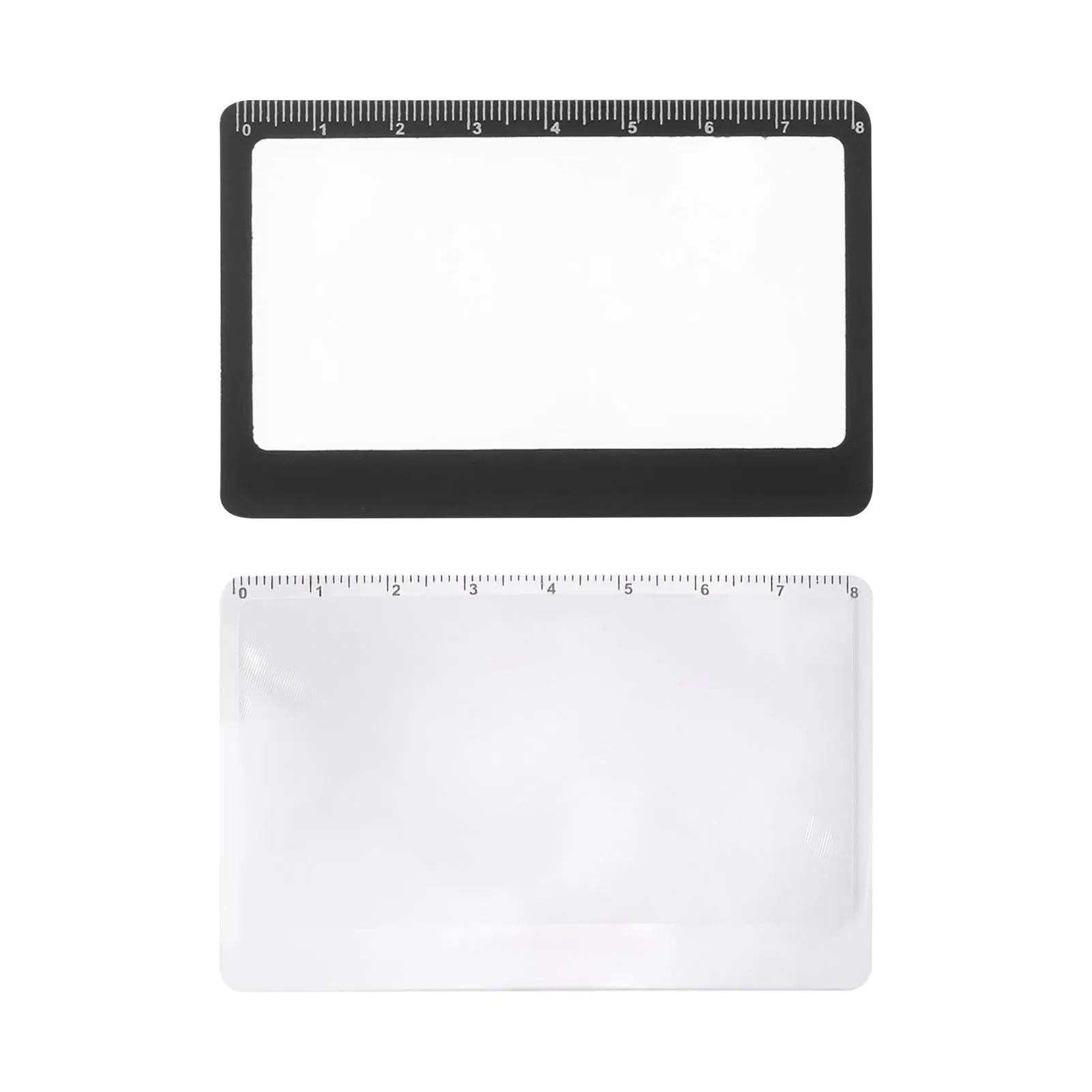 Color: WHITE, Ships From: CHINA - Portable Pocket Magnifier 3X Reading Magnifying Glass With Ruler Ultra-thin Camping Fire Starter Magnifying Glass Solar Igniter