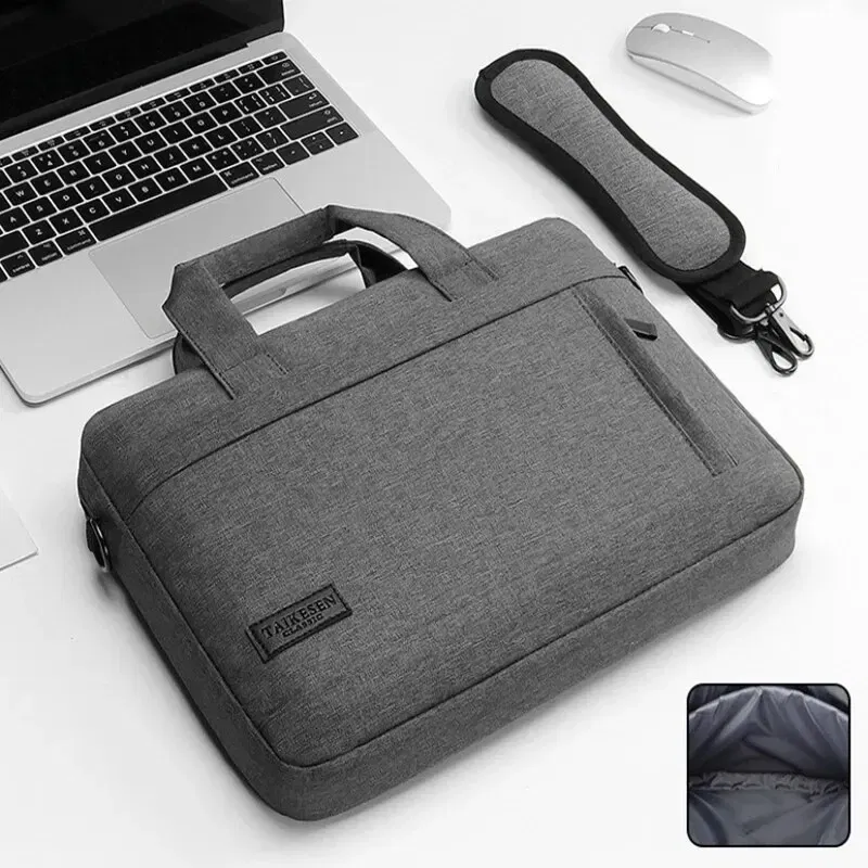 Size: 13", Color: Black - Business Laptop Bag Case Shoulder Tote Bag Notebook Bag Briefcase For 13 15 17 Inch Macbook Air Pro HP Huawei Asus Dell