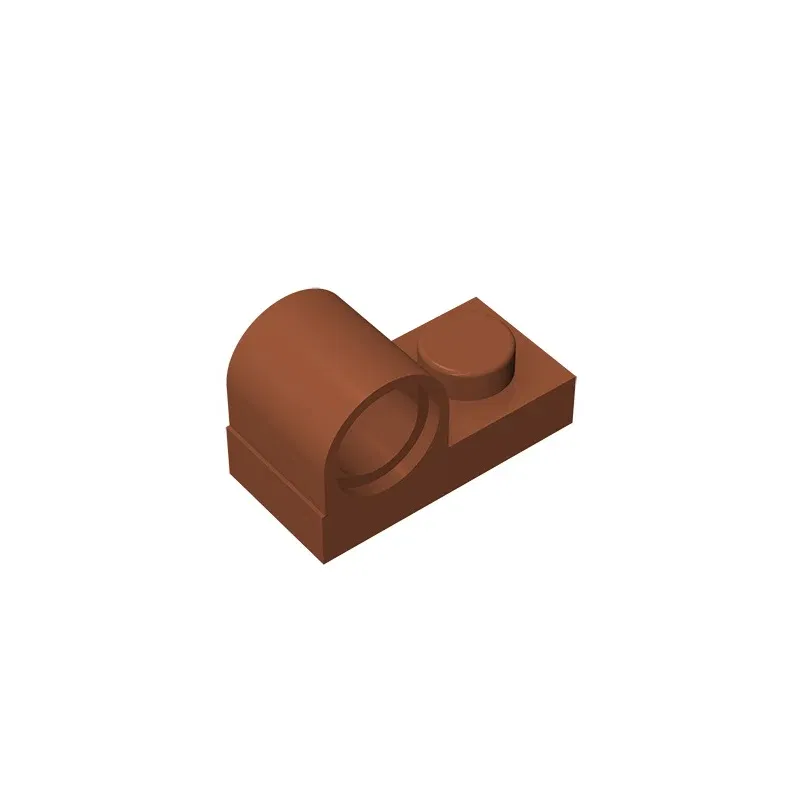 Color: Dark Khaki - Gobricks GDS-811 Plate, Modified 1 x 2 with Pin Hole on Top compatible with lego 11458 pieces of children's toys