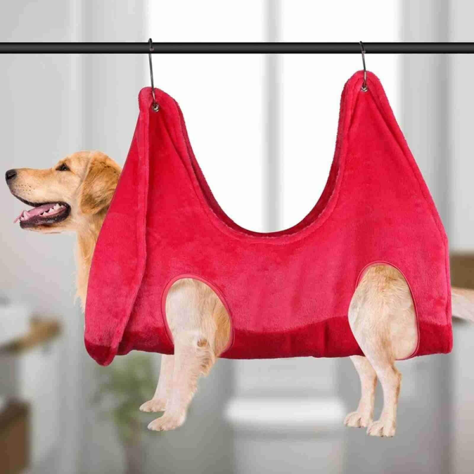 Dog Hammock Harness™ for Grooming, Dog Sling ,Nail Trimming, Dog Hammock Restraint ,Nail Trimming, Grooming, and Eye/Care Care
