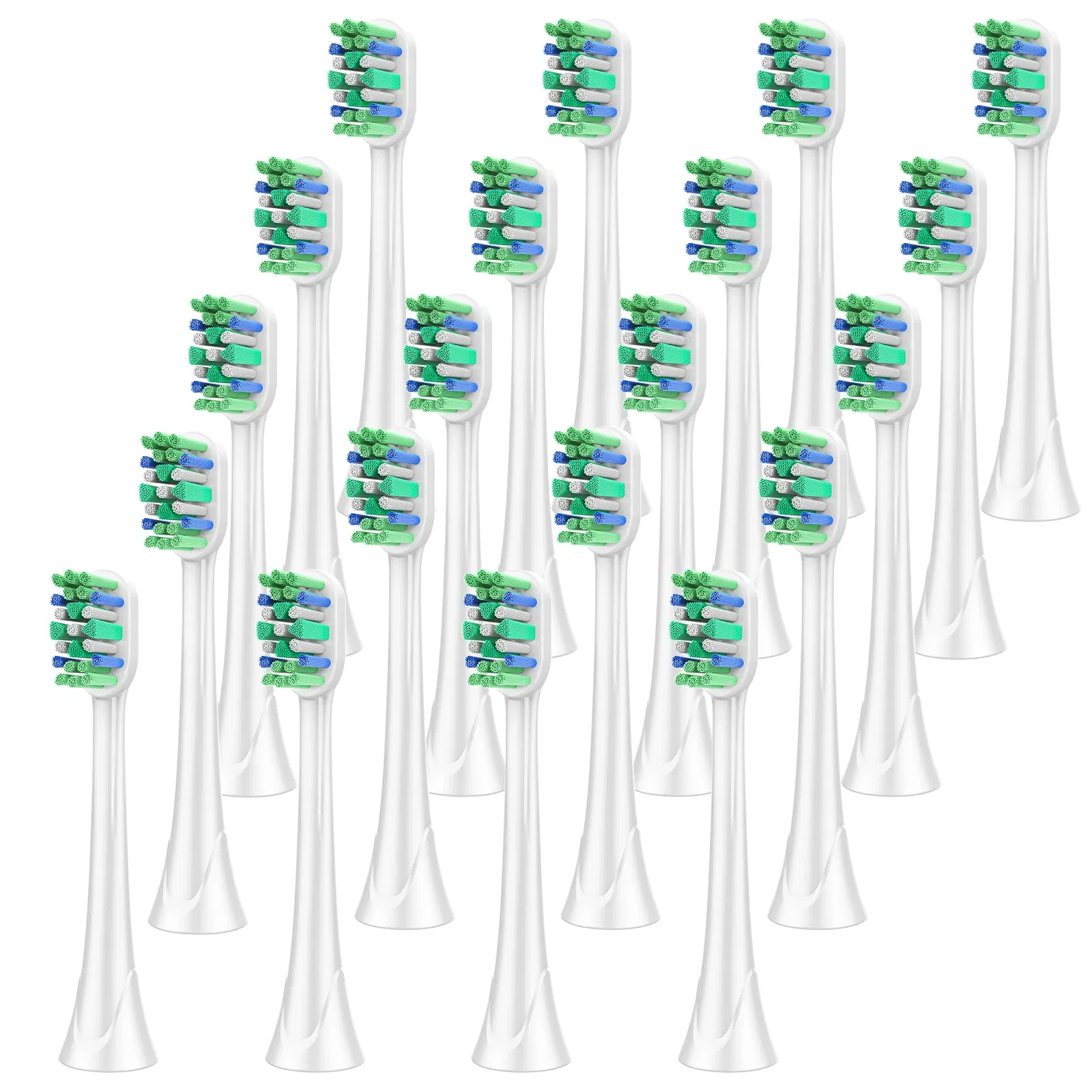 Color: Silver - Replacement Toothbrush Heads Compatible with Philips Sonicare Optimal Plaque Control HX9023/65 HX9044 HX9054 Electric Brush Head