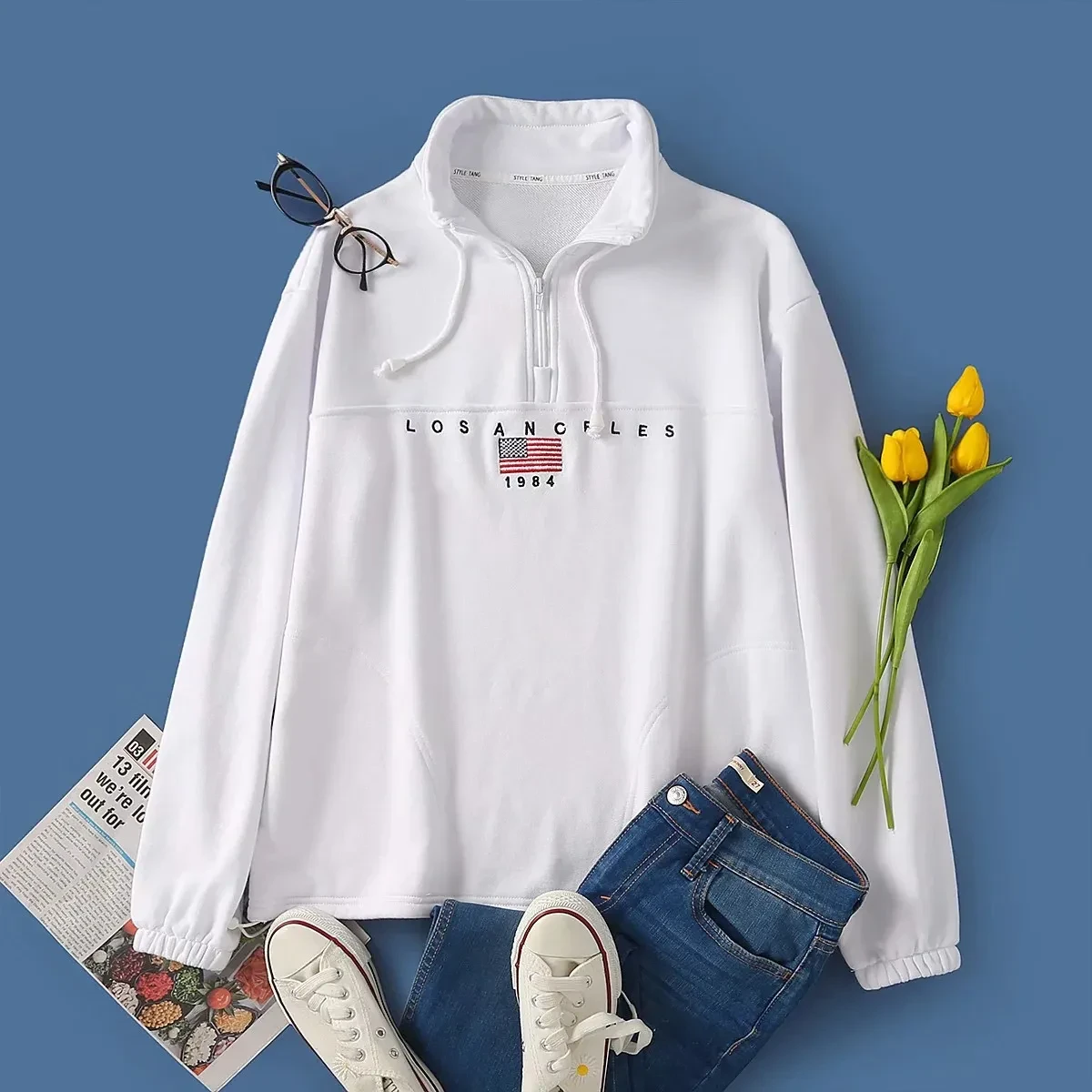 White Sweatshirt NZ