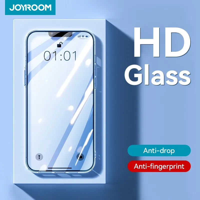 Bundle: Bundle2, Material: pet - Joyroom 1/2/3pcs HD Glass Screen Protector for iPhone 15 14 13 12 11 Pro Max Full Screen Tempered Glass Protection for iPhone 15
