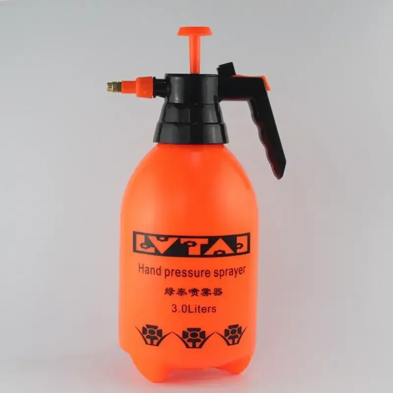 Color: Orange - 2.0/3.0L Car Washing Pressure Spray Pot Auto Clean Pump Sprayer Pressurized Spray Bottle GardeningTools
