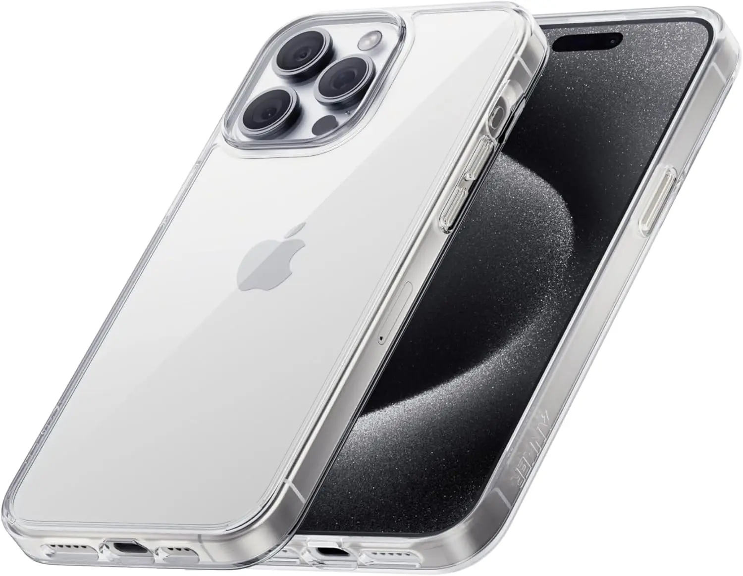 Color: Beige, Material: POLYESTER - For iPhone 16 15 14 13 12 Pro Max Case Clear, Slim Thin Lightweight Transparent [Non-Yellowing] Protective Phone Case