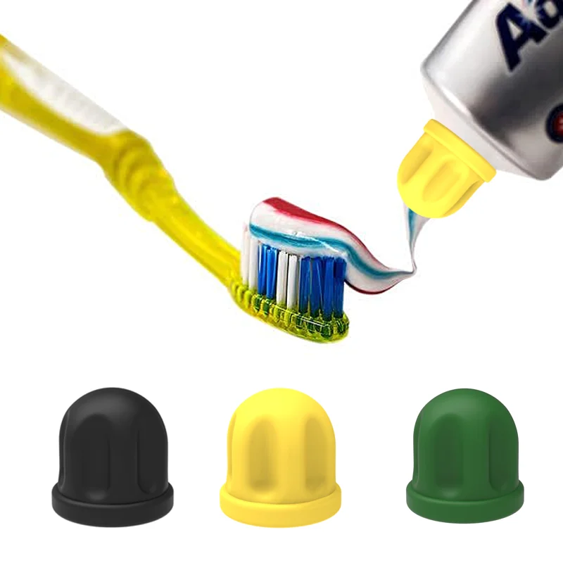 Color Name: WHITE - 1x Save time,Self-Closing Toothpaste Caps,Toothpaste Squeezers Cap Keeps Toothpaste No Mess or Waste ,Toothpaste Lid Dispenser