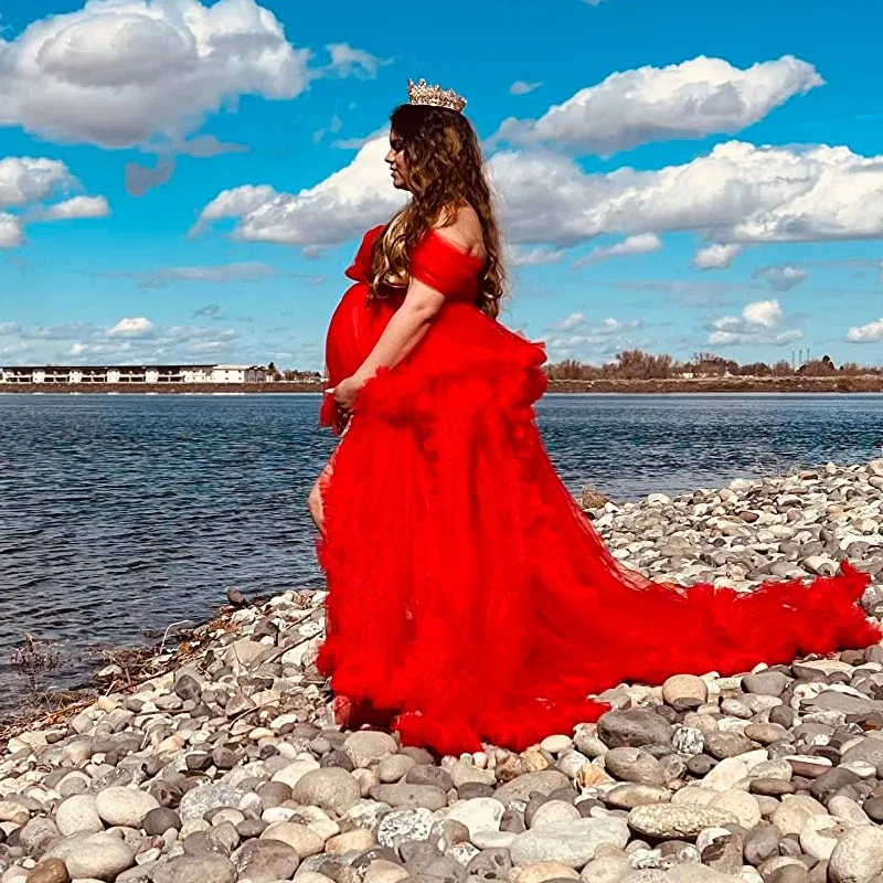 Color: Other, Maternity Size: XL, Ships From: CHINA - Tulle Long Maternity Dress Photoshoot  п?»?°?‚ь?µ  photography dresses baby shower dresses for pregnant woman  п?»?°?‚ь?µ д?»я ?±?µ