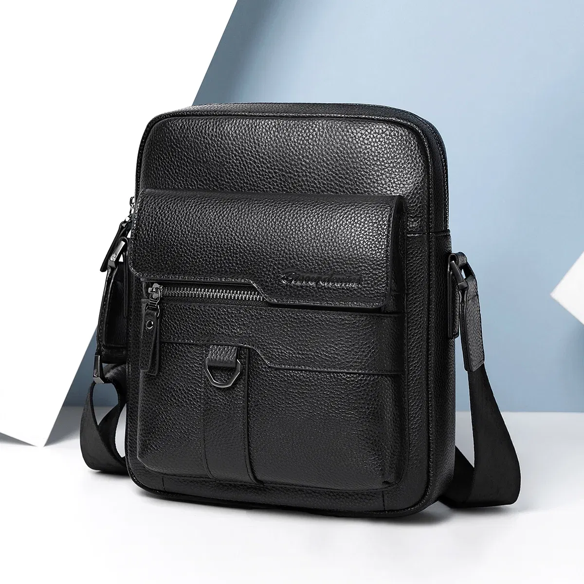 Color: Gold, Ships From: CHINA - BISON DENIM Genuine Leather Crossbody Bag Men Women Messenger Casual Cowhide Shoulder Bag High Quality Business Male Handbags
