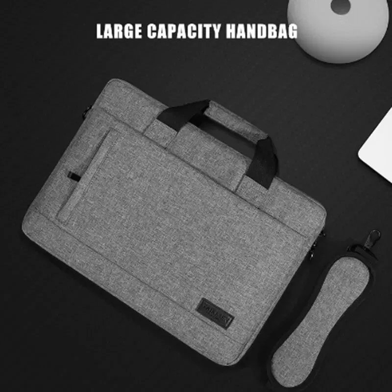 Size: 15", Color: GRAY - Business Laptop Bag Case Shoulder Tote Bag Notebook Bag Briefcase For 13 15 17 Inch Macbook Air Pro HP Huawei Asus Dell