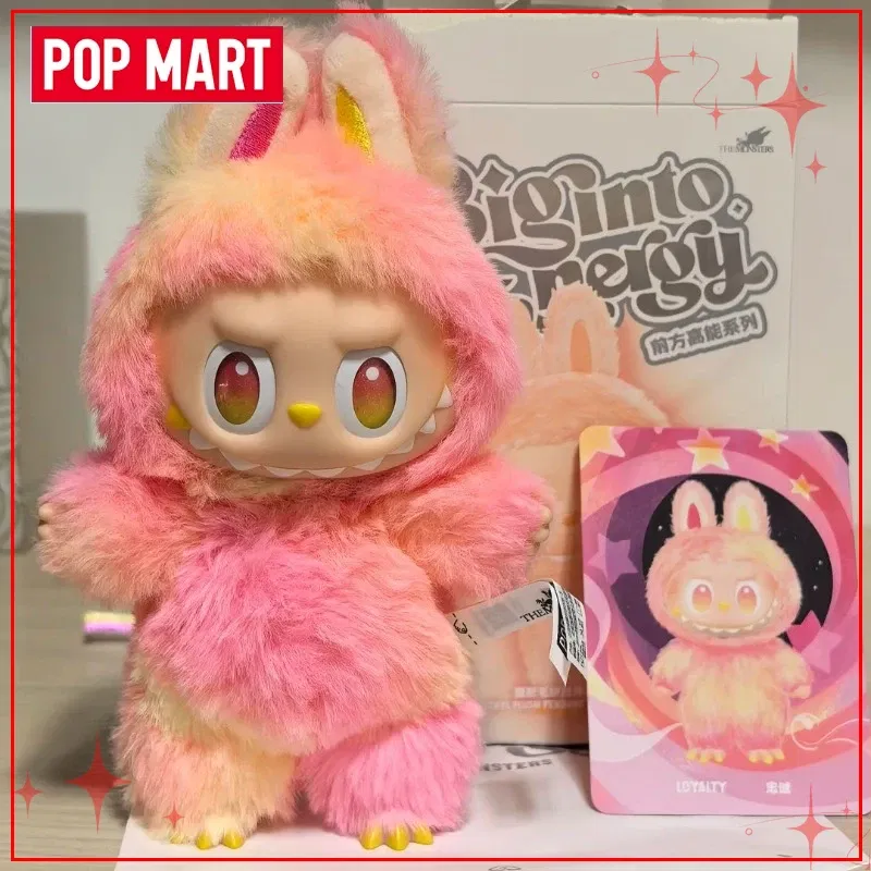 Color: WHITE - POP MART Labubu THE MONSTERS Big Into Energy Series Blind Box Vinyl Plush Dolls Pendant Action Figure Collection Birthday Gifts