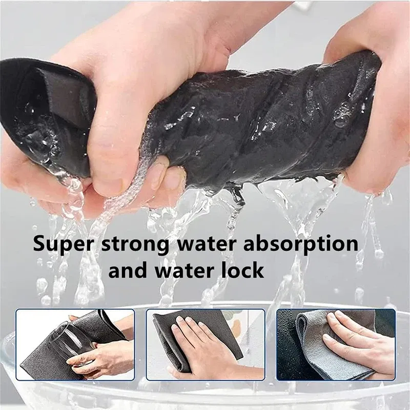 Color: Green, Specification: 15pcs, Ships From: CHINA - New Thickened Magic Cleaning Cloth Microfiber Glass Clean Towel Reusable Washable Lint-free Cleaning Rags for Kitchen Glass Car