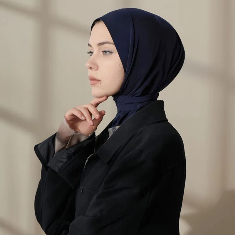 Color: dusty camel - A Summer Lady Muslim Ribbon Base Hat Ultra-soft Elastic Balaclavas, Outdoor Sunscreen Breathable Hood, Headdress