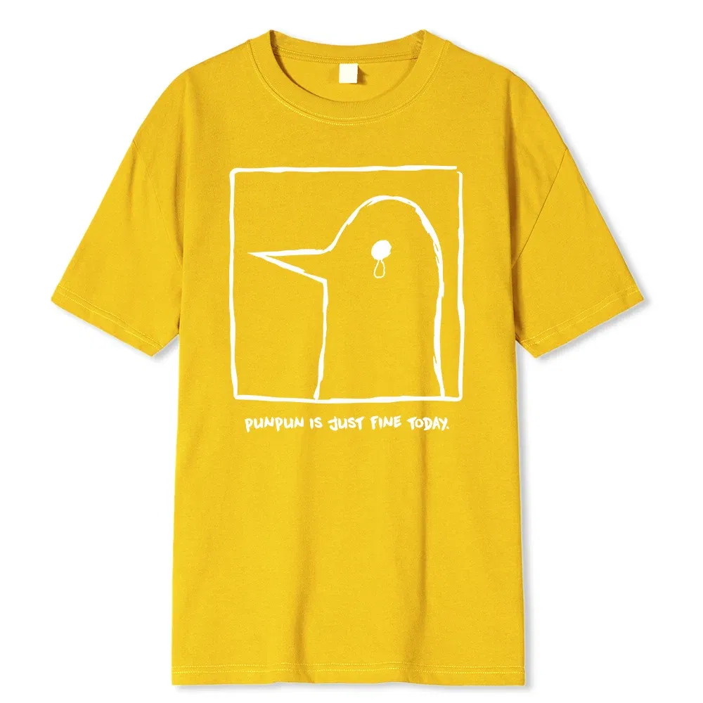 Color: green, Size: XXL - Oyasumi PunPun Modal Print T-Shirts Funny Anime Streetwear Camisetas Men Women Short-sleev Fashion Harajuku Cartoon Tee Shirt