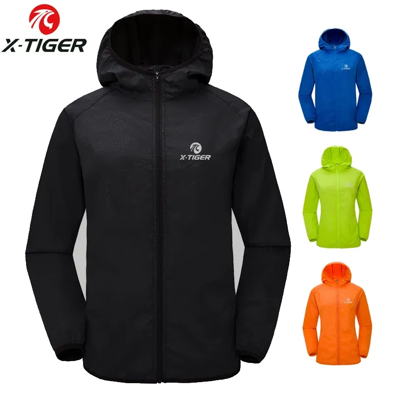 Color: Green, Size: L - X-TIGER 4 Colors MTB Cycling Jersey MultiFunction Jacket Waterproof Windproof TPU Raincoat Bicycle Sun protection clothing